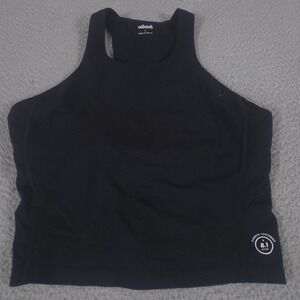 Allbirds Tank Women Large Black Tencel Lyocell Merino Wool Blend High Neck